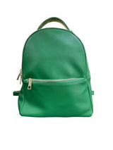 Poseta piele naturala Rucsac Verde - Shiny Beauty