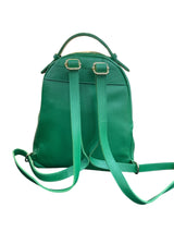 Poseta piele naturala Rucsac Verde - Shiny Beauty