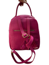 Poseta piele naturala Rucsac magenta - Shiny Beauty