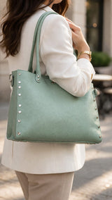 Poseta piele naturala Menta - Shiny Beauty
