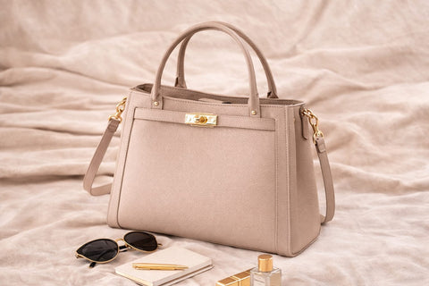 Poseta piele naturala Bej-Nude - Shiny Beauty