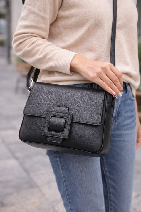 Poseta piele naturala Negru - Shiny Beauty