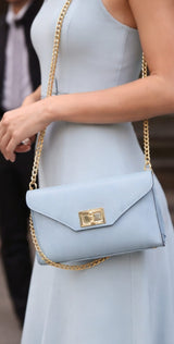 Poseta piele naturala Bleu - Shiny Beauty