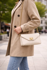 Poseta piele naturala Beige - Shiny Beauty