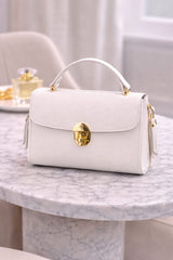 Poseta piele naturala White