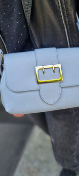 Poseta piele naturala Baby Blue 5642 - Shiny Beauty