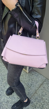 Poseta piele naturala  roz candy 76 - Shiny Beauty