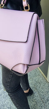 Poseta piele naturala  roz candy 76 - Shiny Beauty