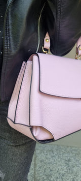 Poseta piele naturala  roz candy 76 - Shiny Beauty