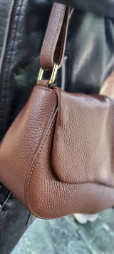 Poseta piele naturala marime medie 5725 - Shiny Beauty