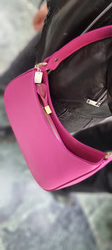 Poseta piele naturala marime medie 6735 - Shiny Beauty