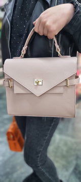 Poseta piele naturala marime medie 7544 - Shiny Beauty