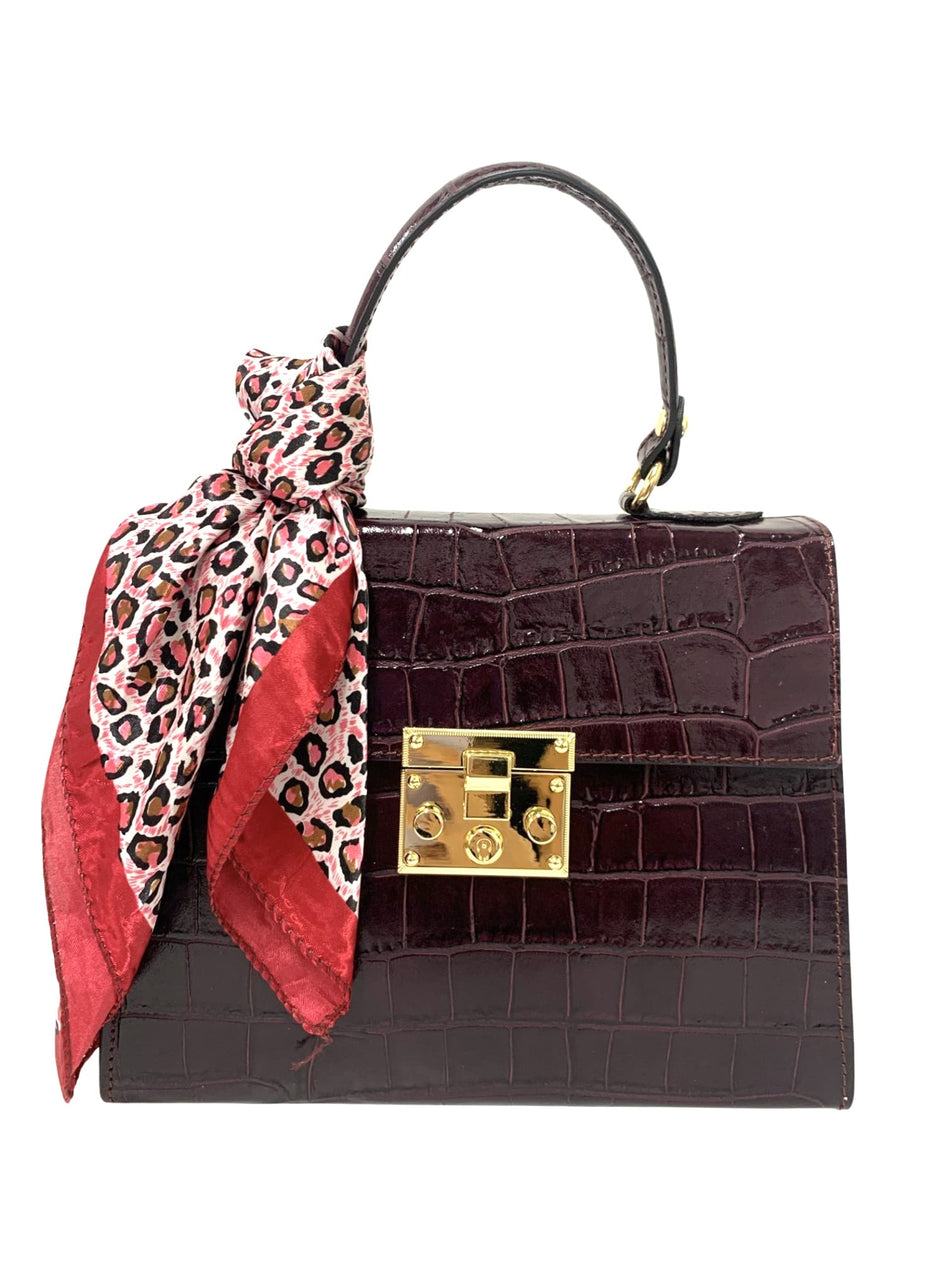 Poseta piele naturala  1303 BORDO