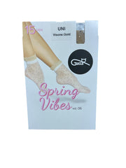 Sosete Gatta Spring Vibes 15 den visone-gold