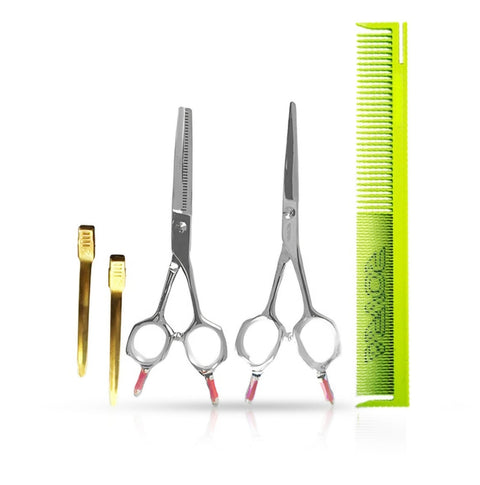 Set foarfece ROVRA Student series 5.5 inch cu pieptene si clipsuri ACCESORIU FRIZERIE