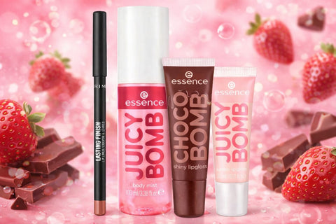Set Juicy Bomb + Creion Buze Rimmel 705 Cappuccino - Shiny Beauty