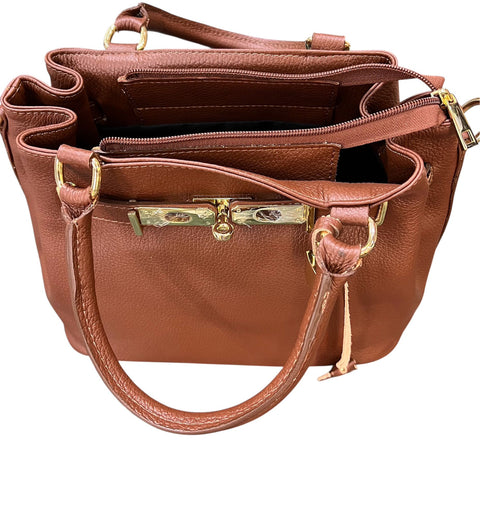 Poseta piele naturala Maron - Shiny Beauty