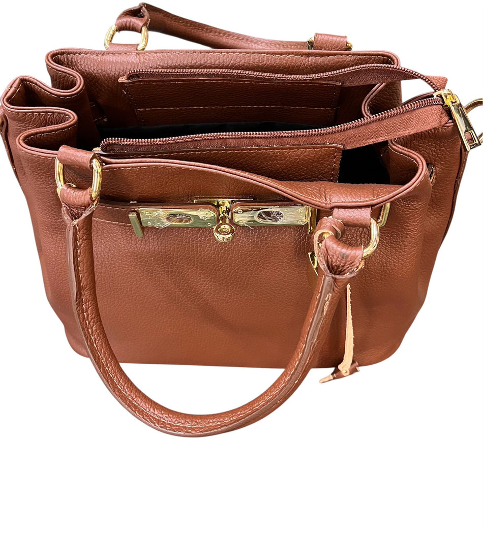Poseta piele naturala Maron - Shiny Beauty