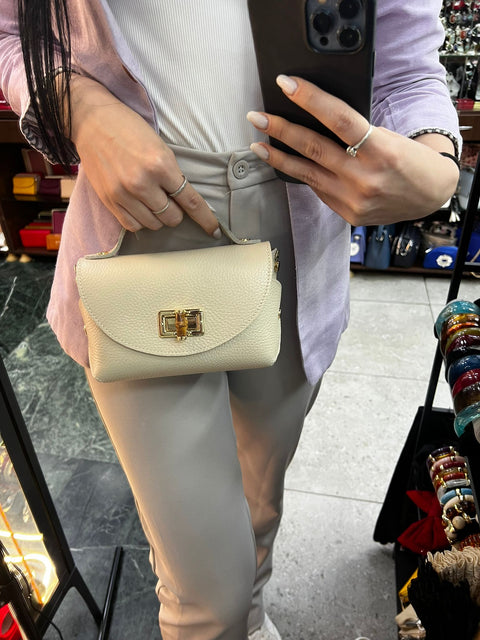 Poseta piele naturala Ivory - Shiny Beauty
