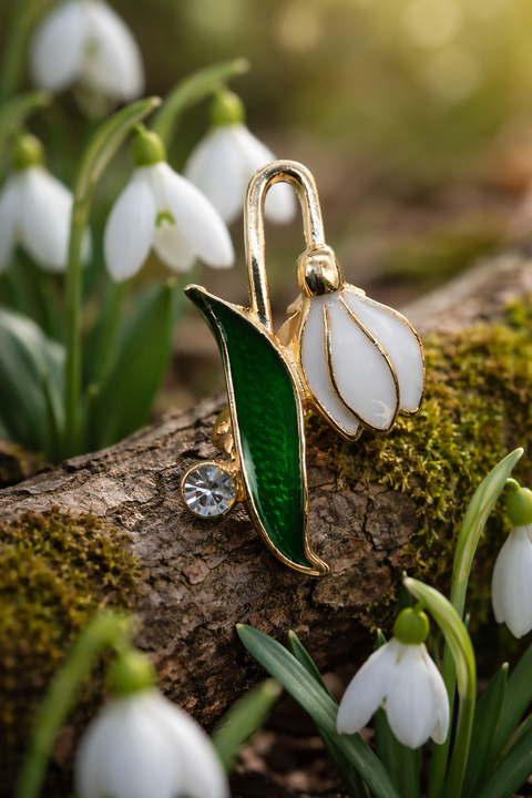 Brosa martisor – Ghiocel