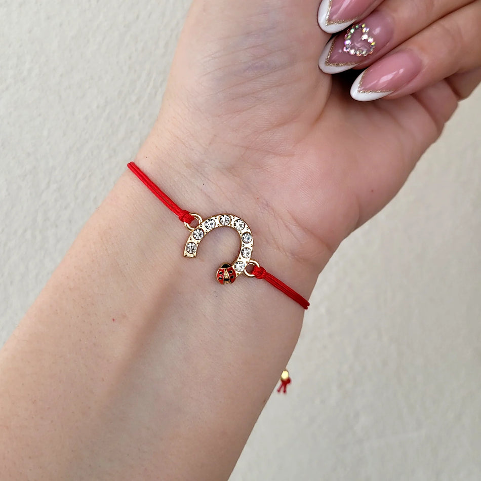 Martisor bratara potcoava si buburuza