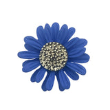 Brosa din aliaj aurie V8 floare color