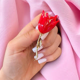 Brosa din aliaj color lalea v21