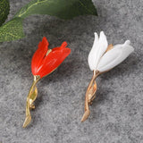 Brosa din aliaj color lalea v21