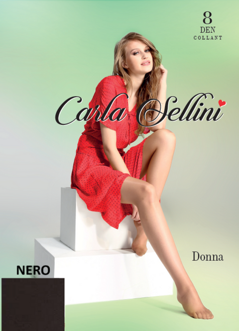 Ciorapi Dres CARLA SELLINI dama Donna 8 Den negru