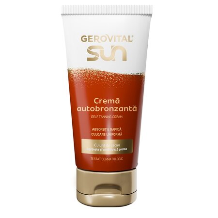 Gerovital Sun Crema Autobronzanta ,150 ml - Shiny Beauty