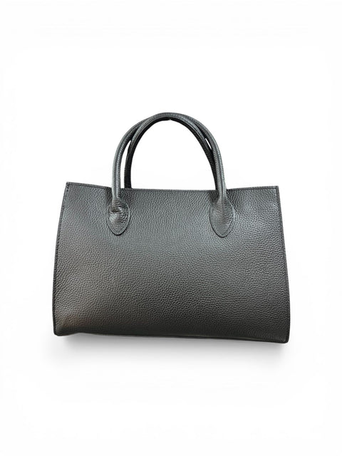 Poseta piele naturala Black - Shiny Beauty