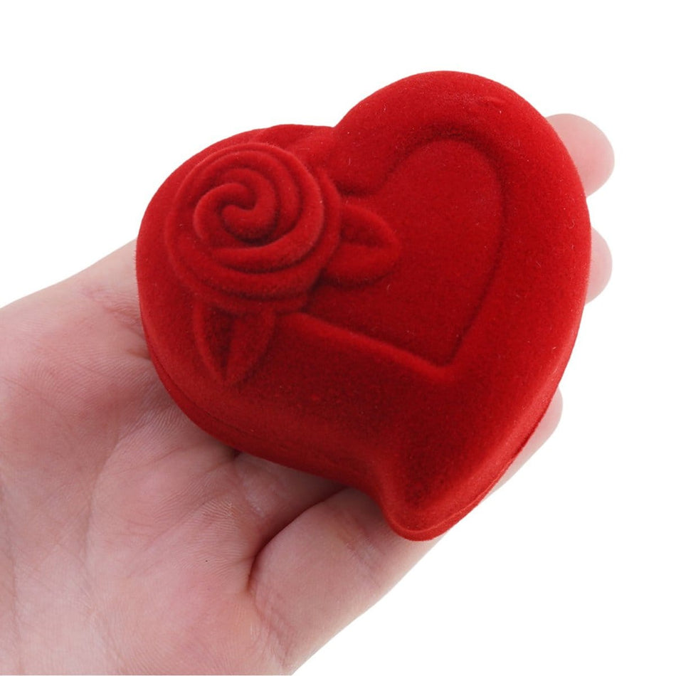 Cutie Cadou din catifea rosie pentru Bijuterii si Brosa4