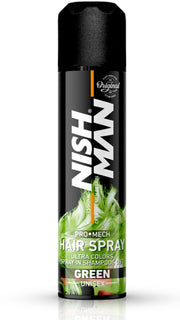 NishMan Ultra Colors Verde  - Spray de par colorat Verde 150ml