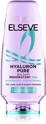 L’Oréal Paris Elseve Hyaluron Pure balsam de păr pentru scalp gras și vârfuri uscate