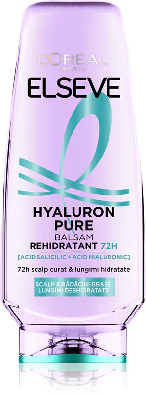 L’Oréal Paris Elseve Hyaluron Pure balsam de păr pentru scalp gras și vârfuri uscate