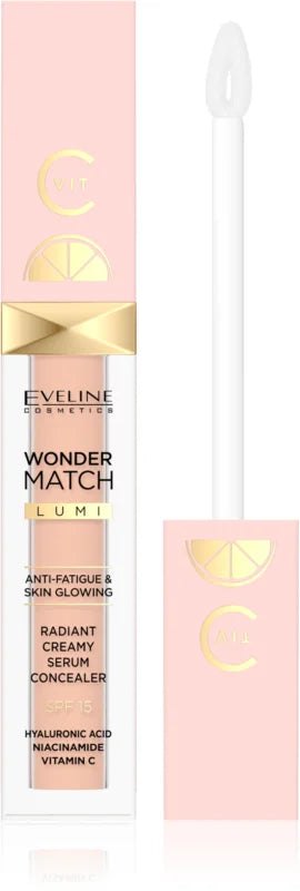 Eveline Wonder Match Lumi Lysnende concealer SPF 20 Skygge 10 Vanilla 6,8 ml ACEVE