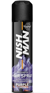 NishMan Ultra Colors Mov - Spray de par colorat Mov 150ml