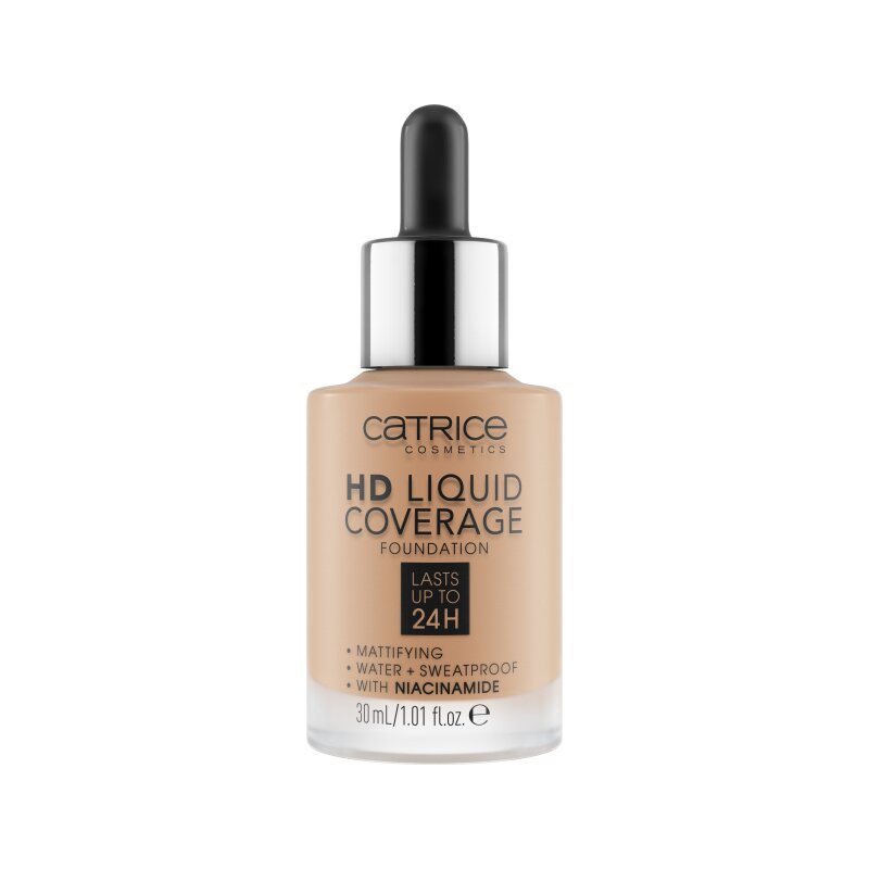 Fond de ten, 050 Rosy Ash, HD Liquid Coverage Foundation, 30 ml, Catrice