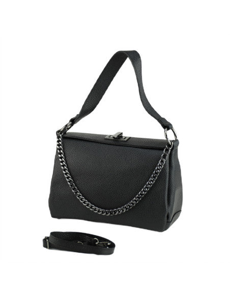 Poseta piele naturala Neagra - Shiny Beauty