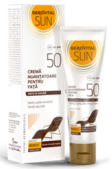 Gerovital Sun Crema nuantatoare pentru fata, SPF50   50 ml