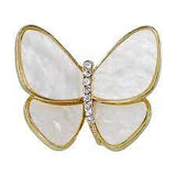 Brosa din aliaj aurie model fluturas