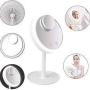 Oglinda led pentru machiaj Breeze Mirror cu 14 led-uri pentru make-up si ventilator + oglinda mica de 5X