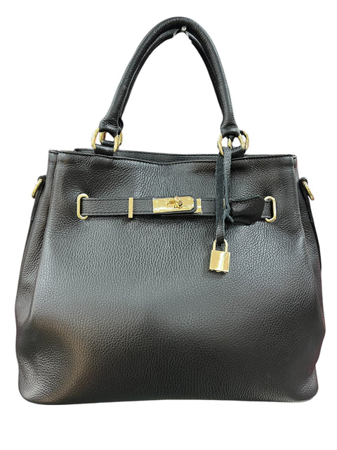 Poseta piele naturala Black - Shiny Beauty