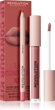 Makeup Revolution Lip Contour Kit BRUNCH Ultra Matte Finish SETREV