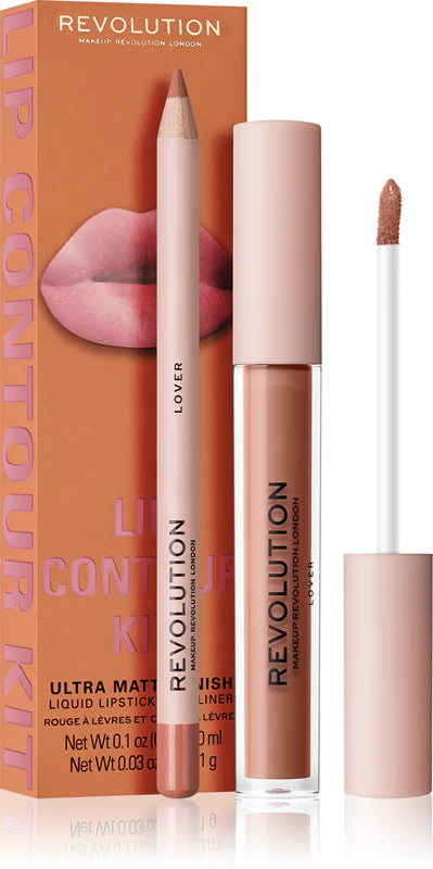 Makeup Revolution Lip Contour Kit LOVER Ultra Matte Finish SETREV