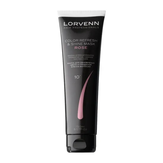 Masca de par Lorvenn Color Refresh & Shine Mask Rose 150ml