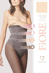 Ciorapi Dres modelator FiORE High Waist Bikini 40 den