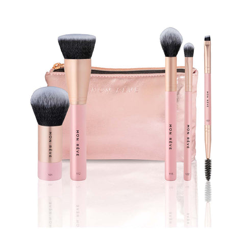 Aplicator MAKE-UP SET ESSENTIAL 5 BRUSH SET FACE & EYES