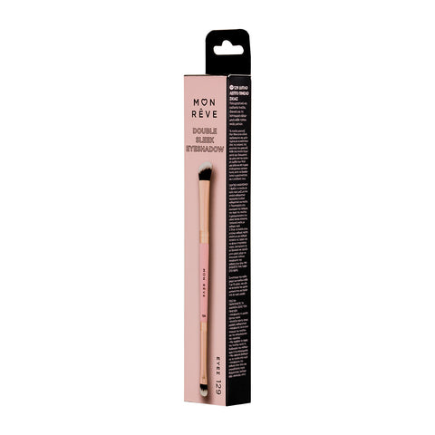 Aplicator MAKE-UP 129 DOUBLE SLEEK EYESHADOW BRUSH Mon Reve
