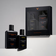 LORVENN MEN Set ȘAMPON ȘI BALSAM CALMANT FORTIFICANT ȘI REPARATOR